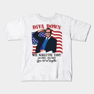 Diva Down We Salute You George Santos Kids T-Shirt